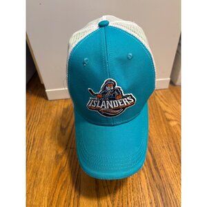 New York Islanders Mesh Snapback Trucker Hat Teal & White Adjustable Cap By BWM